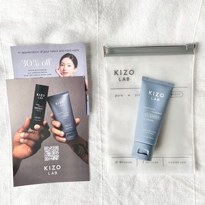 KIZO LAB | Men's Moisture Renewal Cleanser & Shave Cream New 1.4 Fl Oz